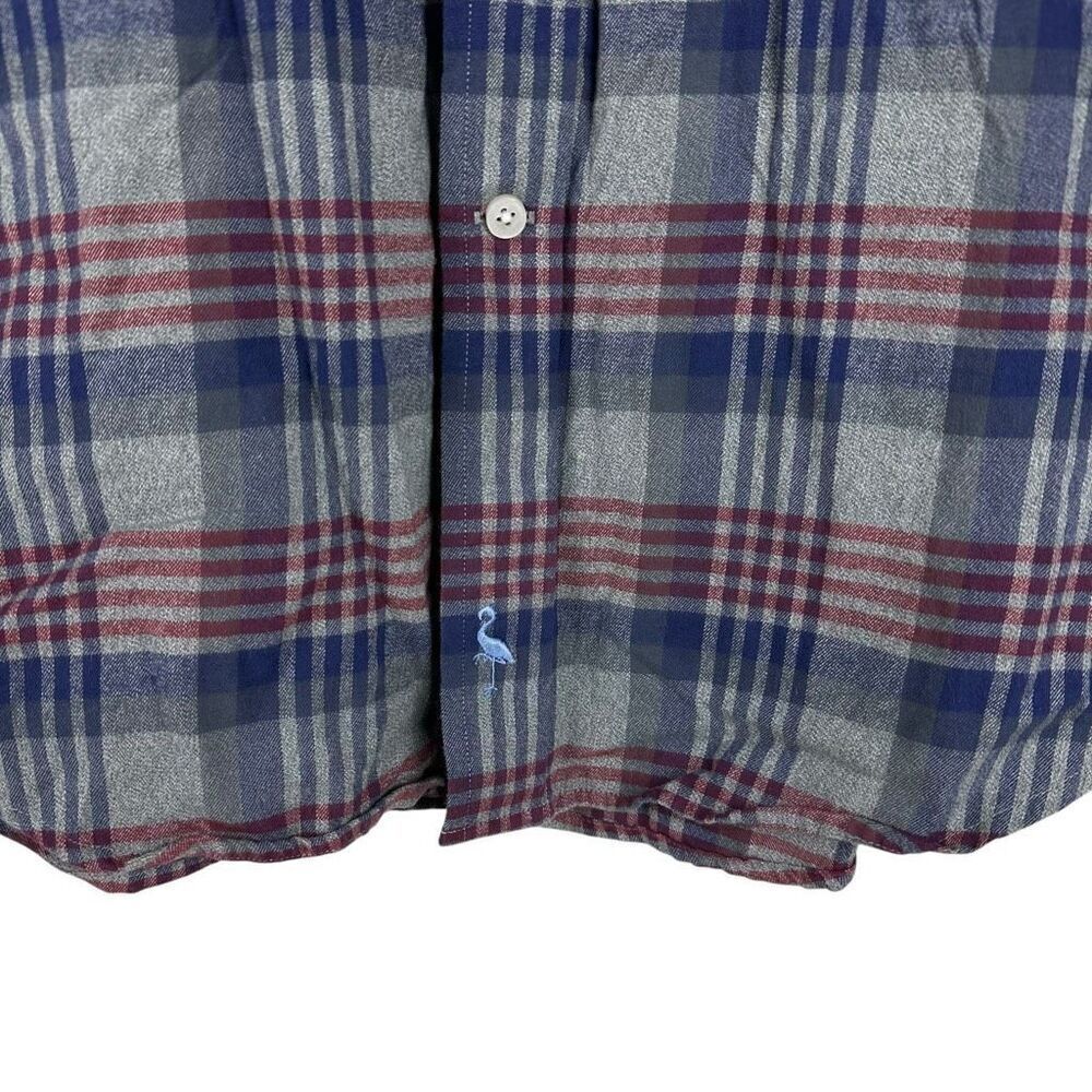 TailorByrd Men's Cranberry Plaid Long Sleeve Shirt size XL - Picture 4 of 7